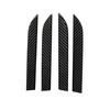 4Pcs Carbon Fiber Exterior Door Handle Trim Cover Fit For Tesla Model X 2014-19