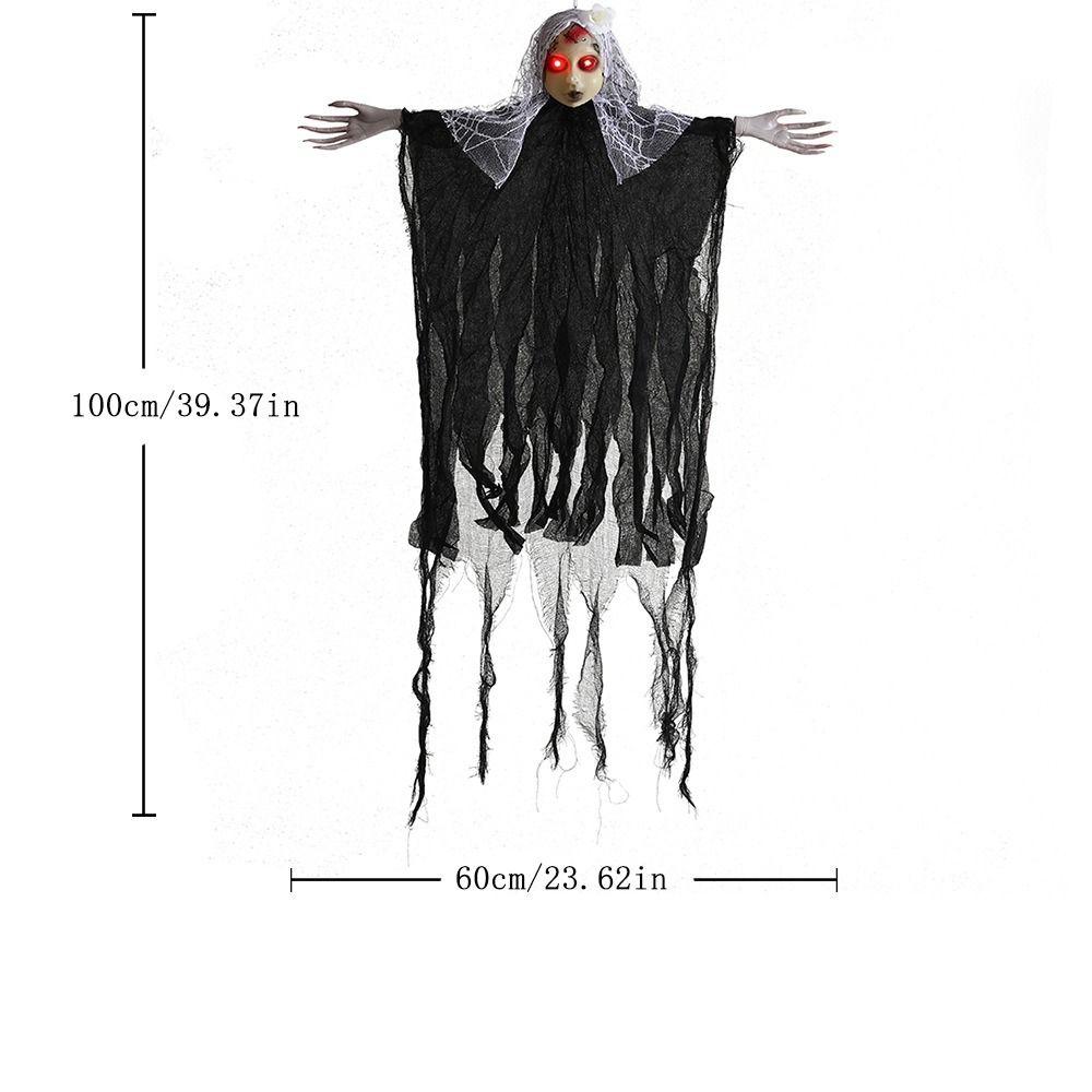 Witch Glowing Halloween Hanging Ghost With Hood Halloween Hanging Pendant  Living Room