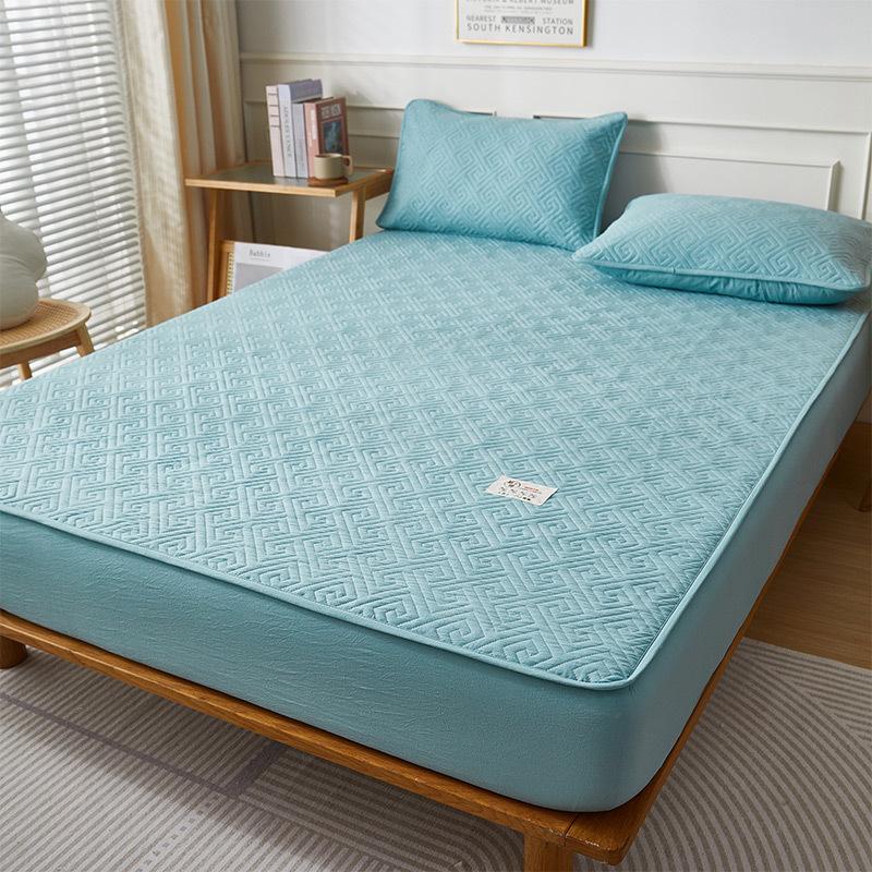 Soybean Cotton Padded Waterproof Bedspread Washable Cotton One-piece Simmons Mattress Dust-proof Protective Cover