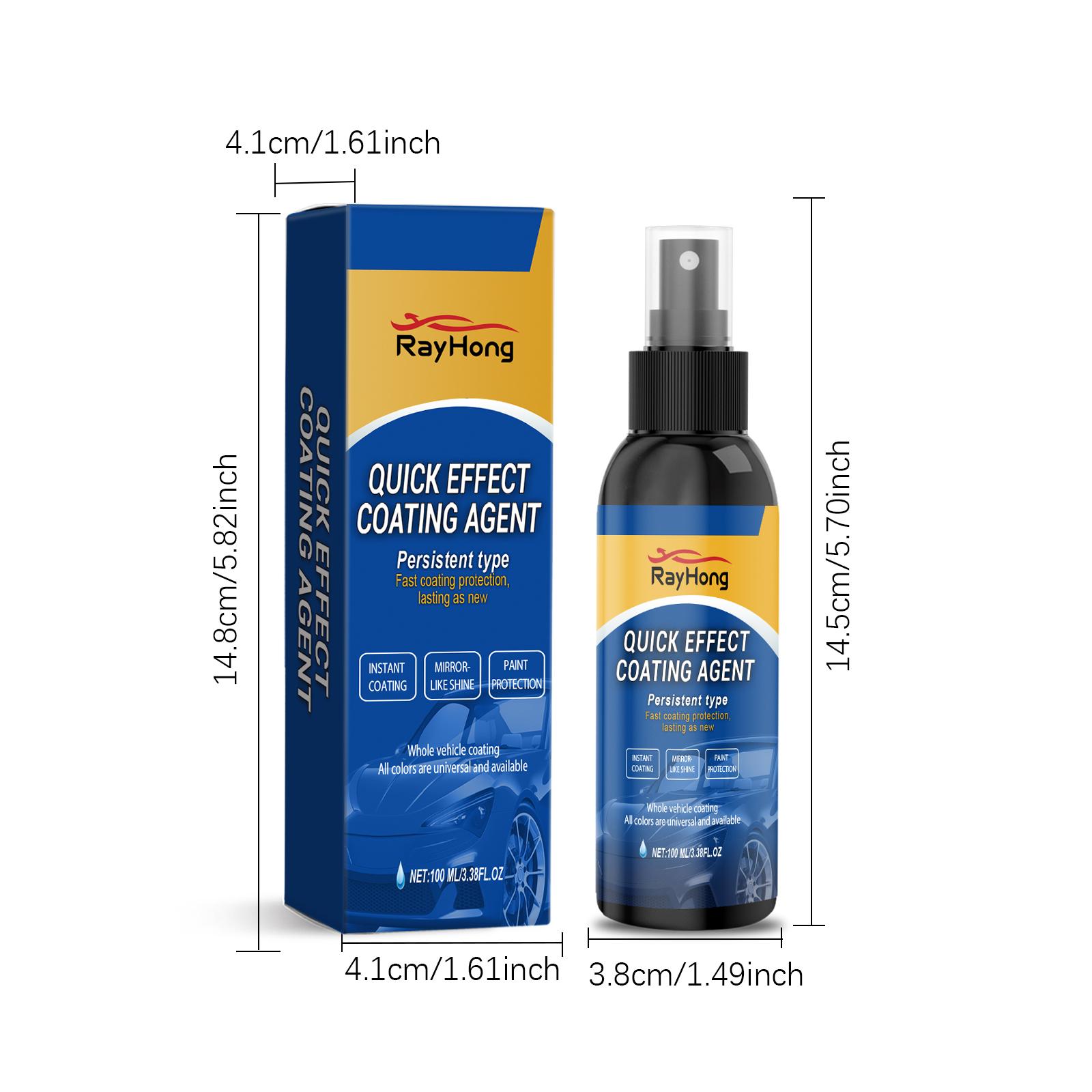 

Rayhong 100ml Car Coating Spray Car Paint Coating Spray Cleaning and Maintenance Gloss Antifouling and Dirt Resistant Car Care