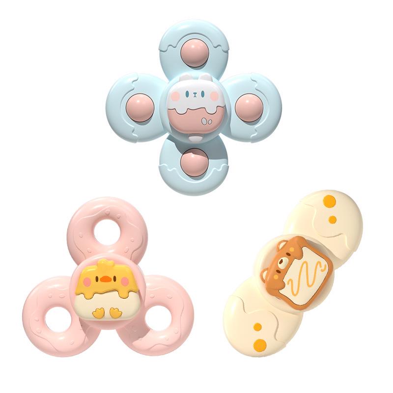 Flower Spinner Baby Rattle & Teether: Suction Cup Mobile Toy