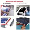 1.0mm Industrial Waterproof Heavy Duty No Reside Self Adhesive Red Film Double Sided Acrylic Foam Mounting Tape for Auto Car