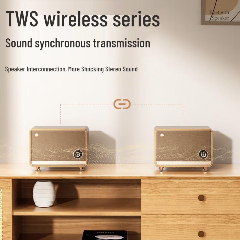 NEWMINE BT515 Retro Home Bluetooth Speaker