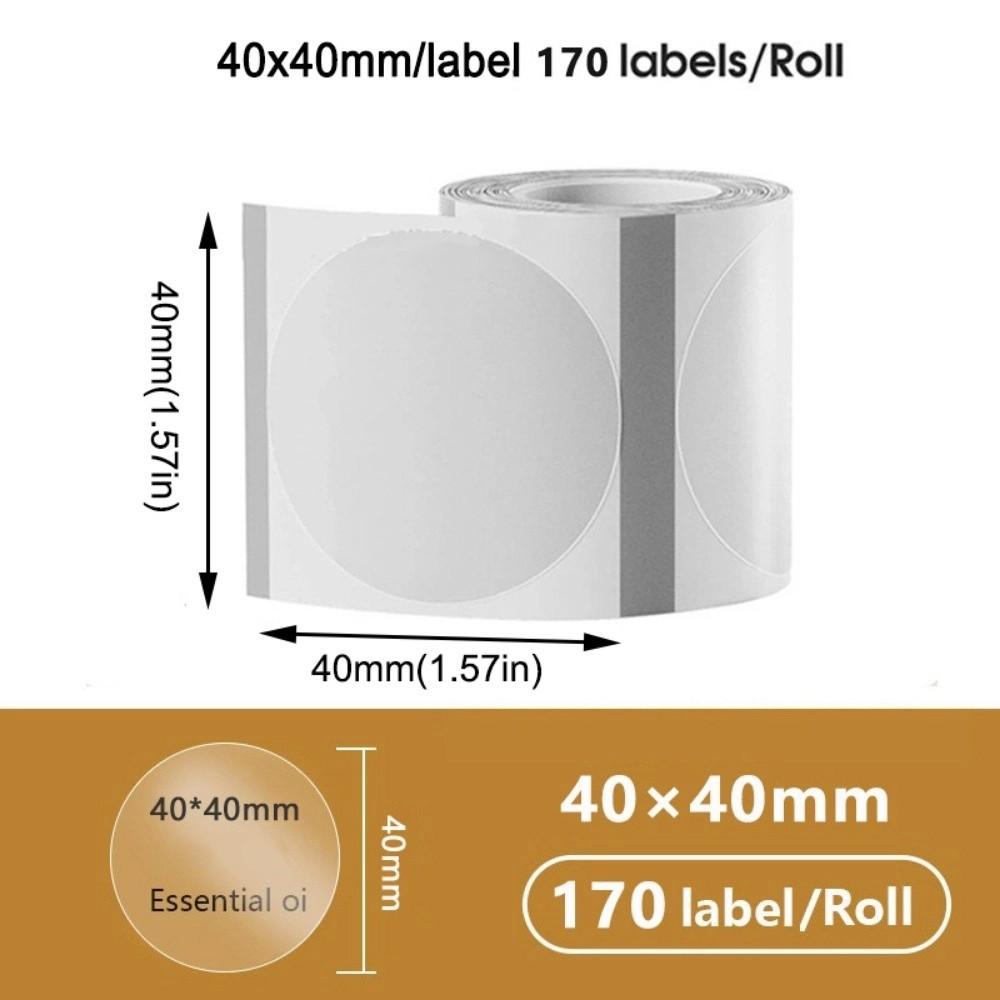 230Pcs Transparent Blank Label Sticker DIY Thermal Printing Paper Name Tag Sticker  Classroom