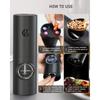 2Pcs Battery Powered Electric Pepper Salt Grinder Set Adjustable Coarseness Spice Mill with One Click Operation Kitchen Supplies