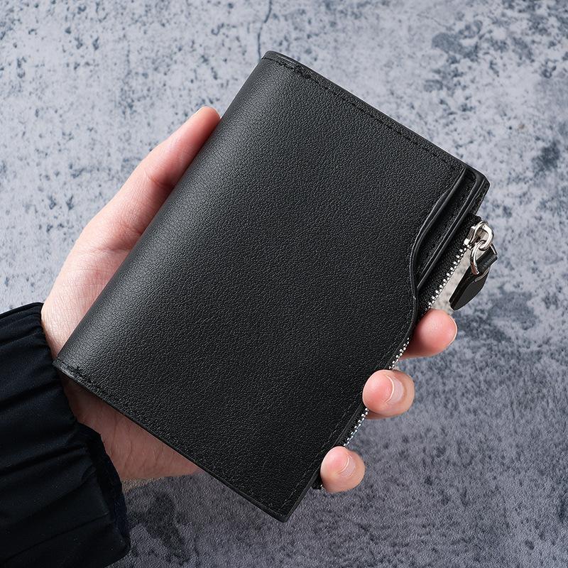 Men's Short Wallet Multifunctional Zipper Bag