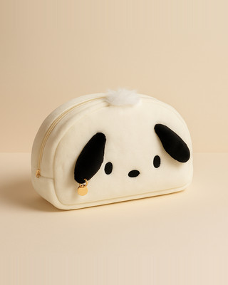 Kawaii Černobílý pes Velkokapacitní plyšová taška na tužky Roztomilé pouzdra na tužky Pouzdro na psací potřeby Organizér Držák na dárky Ceny