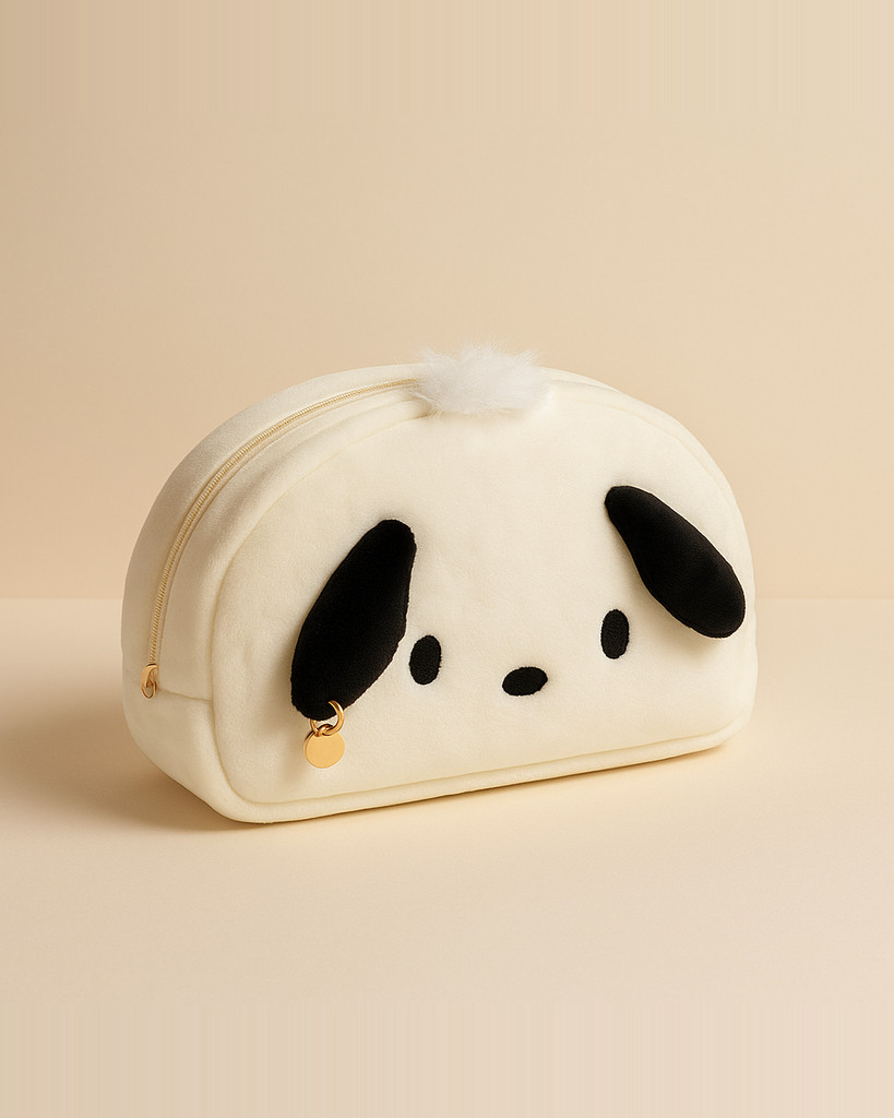 Kawaii Černobílý pes Velkokapacitní plyšová taška na tužky Roztomilé pouzdra na tužky Pouzdro na psací potřeby Organizér Držák na dárky Ceny