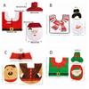 Set Christmas Decorations Decorative Products Toilet Seat Cover Toilet Case Rug Set Toilet Mat