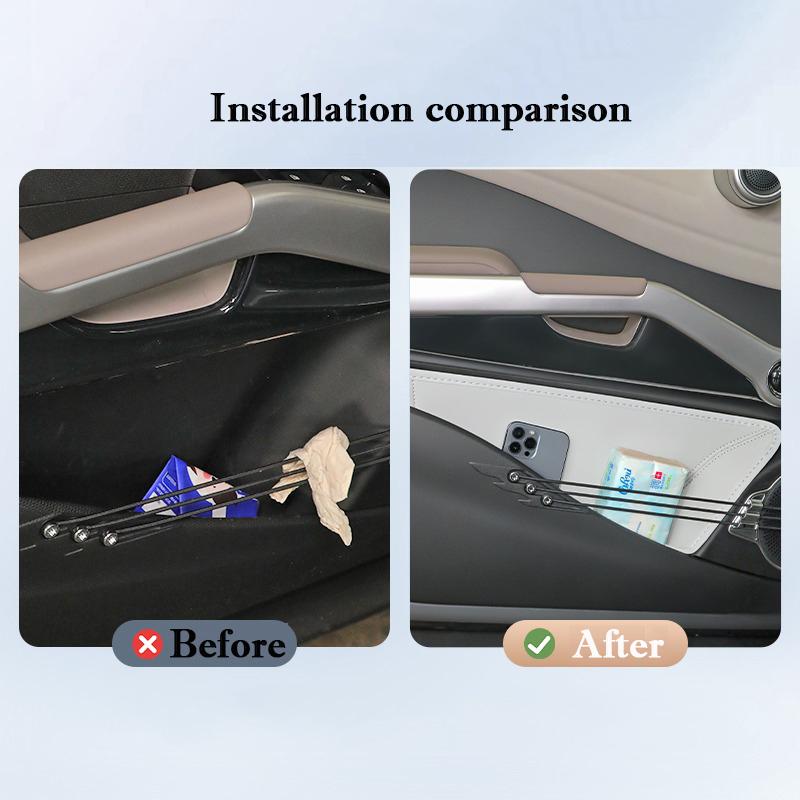 For BYD Yuan Plus 2026-2026 Car Door Slot Storage Box Leather Door Protective Cover Water Proof Barrel Interior Accessories