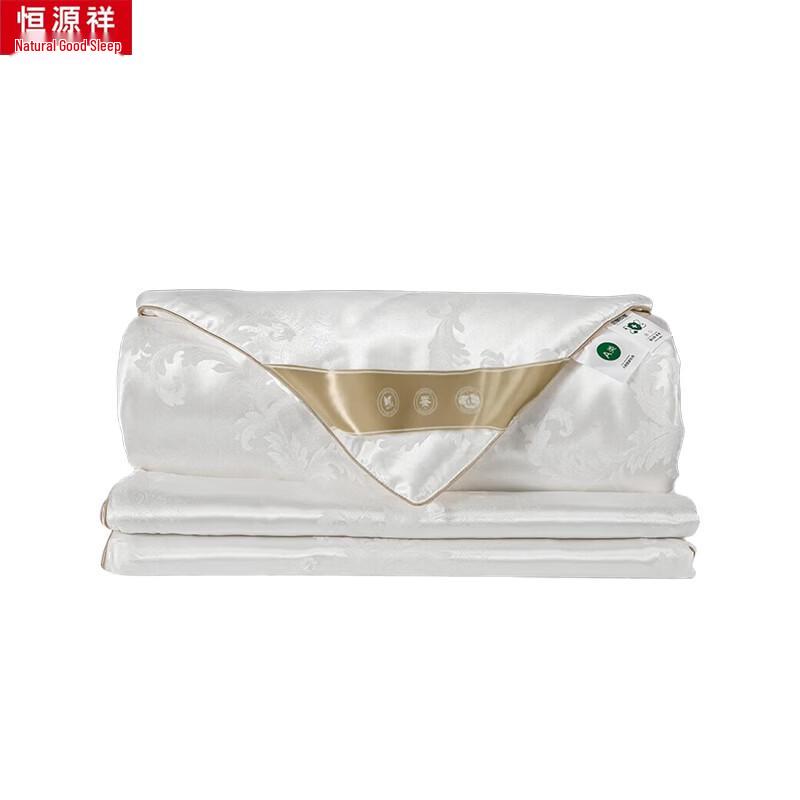 Hengyuanxiang All-Season 100% Tussah Silk Jacquard Duvet Set