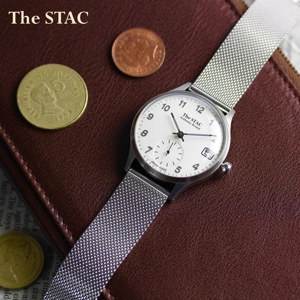 The STAC Made In Japan Watch Authentic Round 36mm Classic [The Stack] Men's Women's