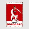 Martin Odegaard Football Player Retro Poster Metal Sign Posters Bar Interior Bedroom Wall Art Vintage Home Decor Room Decoration