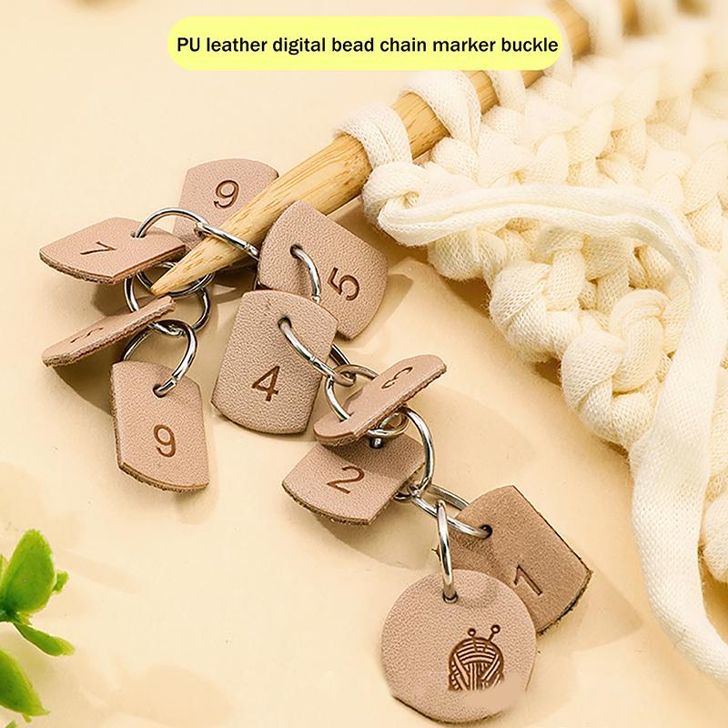 Number Stitch Markers Bead Chain Multifunction Crochet Digital Crochet Markers Knitting Markers DIY Sewing Accessories