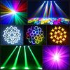 80W Moving Head Stage Light 10 Pattern 8 Colors 18 Prisms Beam Effect High Brightness Powerful Spotlight Party Light with Remote Control