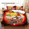 The Seven Deadly Sins Bedding Set 3D Printed Duvet Cover Pillowcase For Otaku Bedroom Home Textile Twin Full Queen King Size