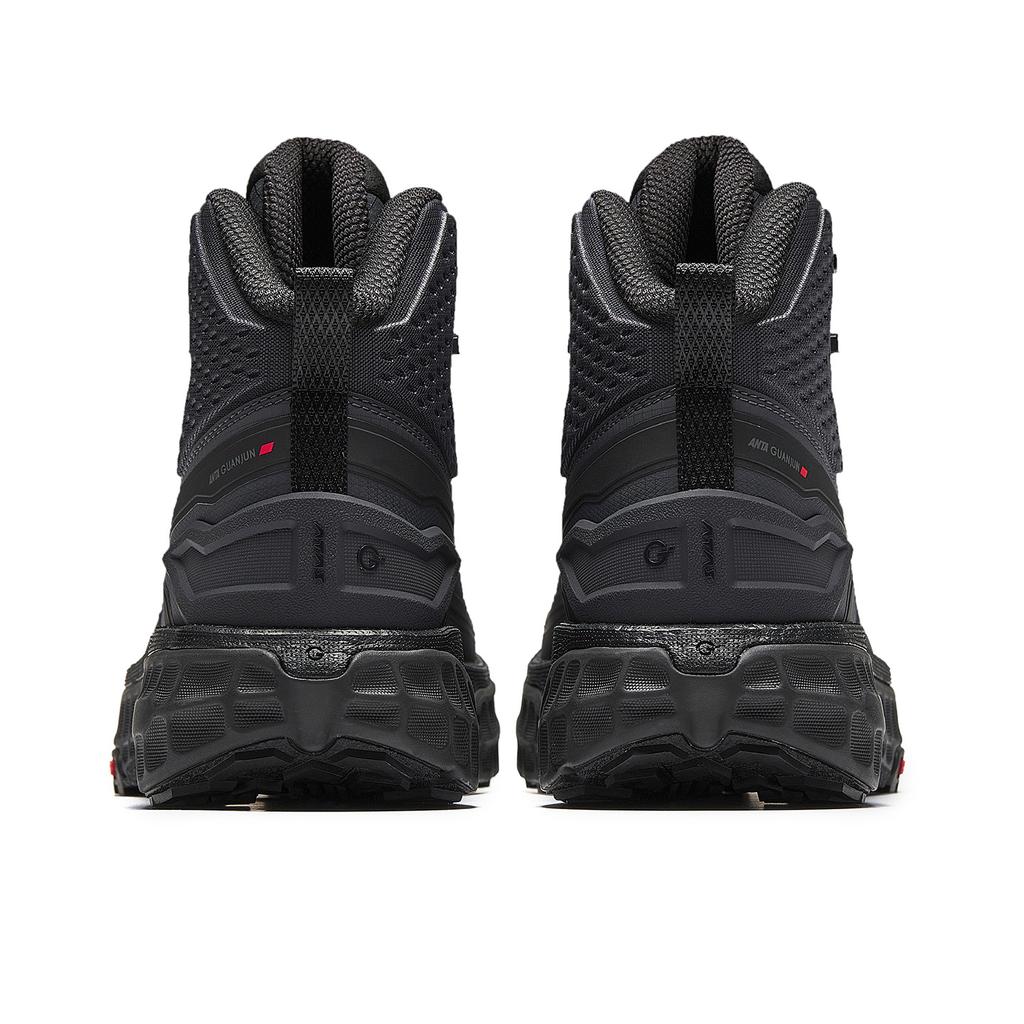 Anta Fabric High top Fashion Versatile Running Shoes Men's Smoke Ink Gray/Basic Black 112545574A-4