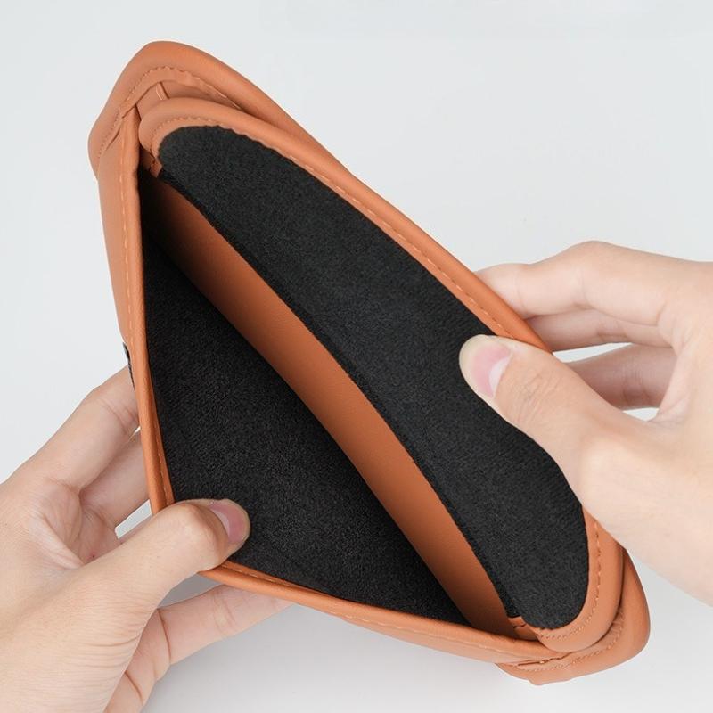 Car Sunshade Glasses Bag Auto Sun Visor Card Organizer Wear-resistant Sunglasses Storage Bag Accessories