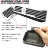 LEXLEYS Mazda New KH Series Aluminum Pedal Accelerator Brake Footrest Cover with Rubber Cover CX60 Custom Parts CX-60 Anti-Slip - Dress-Up (Silver)