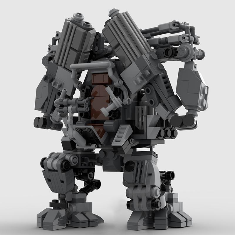 GSBAN Matrixeds APU Mechanical Mecha Robots Weapon MOC Building Blocks Toys for Children Kids Gifts 712PCS Bricks MOC-137552