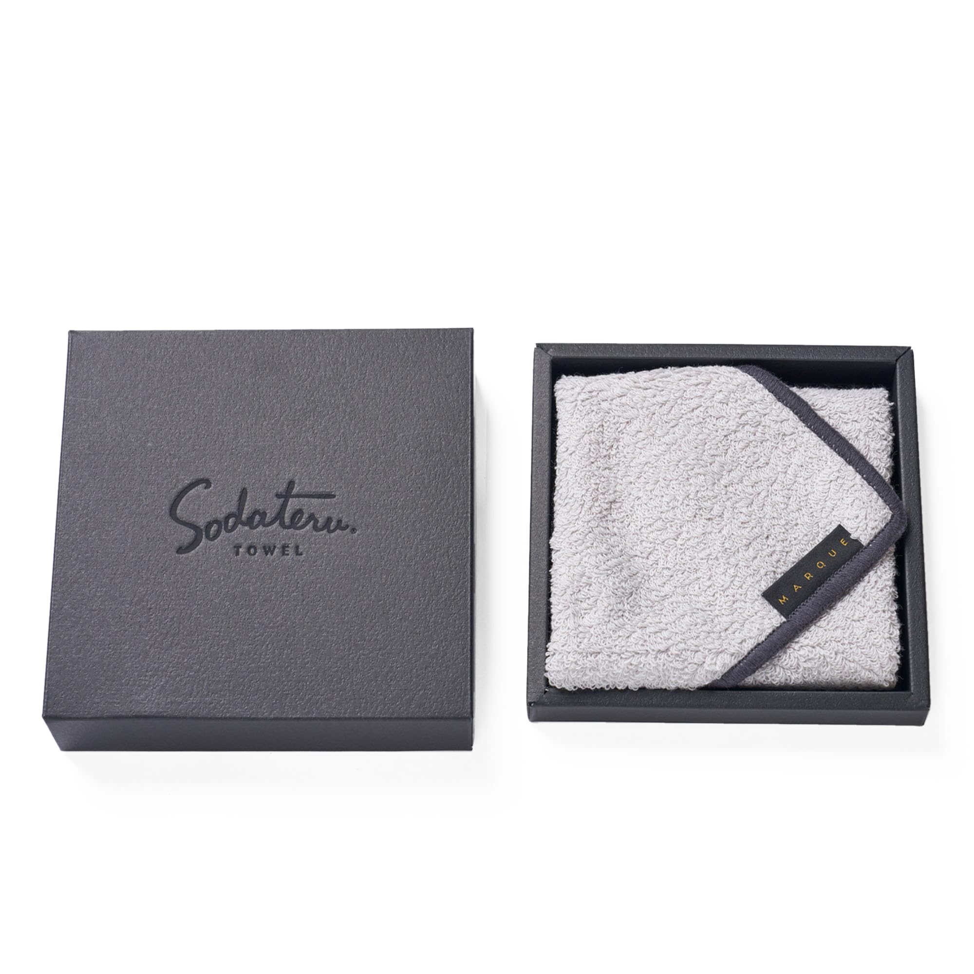 

Growing Towel MARQUE Petit Sable 25 x 25 cm Cotton Boxed 2200000001412 Carré (Hand Towel) (Smoke Gray) 100%