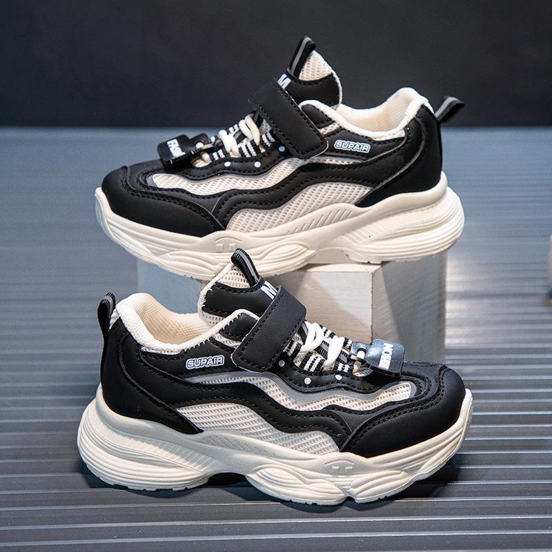 Girls Shoes Sneakers 2025 Spring and Autumn New Children Soft Soles Boys Running Breathable Casual Dad Middle Aged Adult