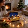 Festive 3d Printed Christmas Ornament Set With Pla Material For Home Decoration Gift