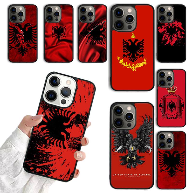 Albania Albanians Flag Art Phone Case For iPhone 17 Air 14 13 12 16Pro Max 15 Plus Max Cover Shell Coque