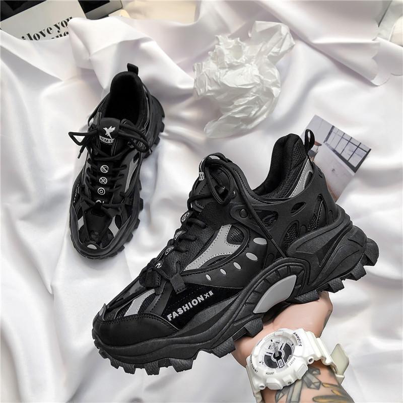 2024 Frühling und Herbst Neue Herrenschuhe Koreanische Edition Trendige Sneaker Harajuku Daddy Shoes Herren Große Größe Sneaker