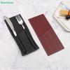 Simple PU Leather Cutlery Storage Bag Restaurant Fork Knife Utensil Bag Camping Chopsticks Barbecue Tool Storage Bag