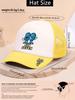 1PC Mesh Trucker Hat, Breathable, Cartoon 89 Six Seven Print, Retro Y2K Aesthetic for Men Women