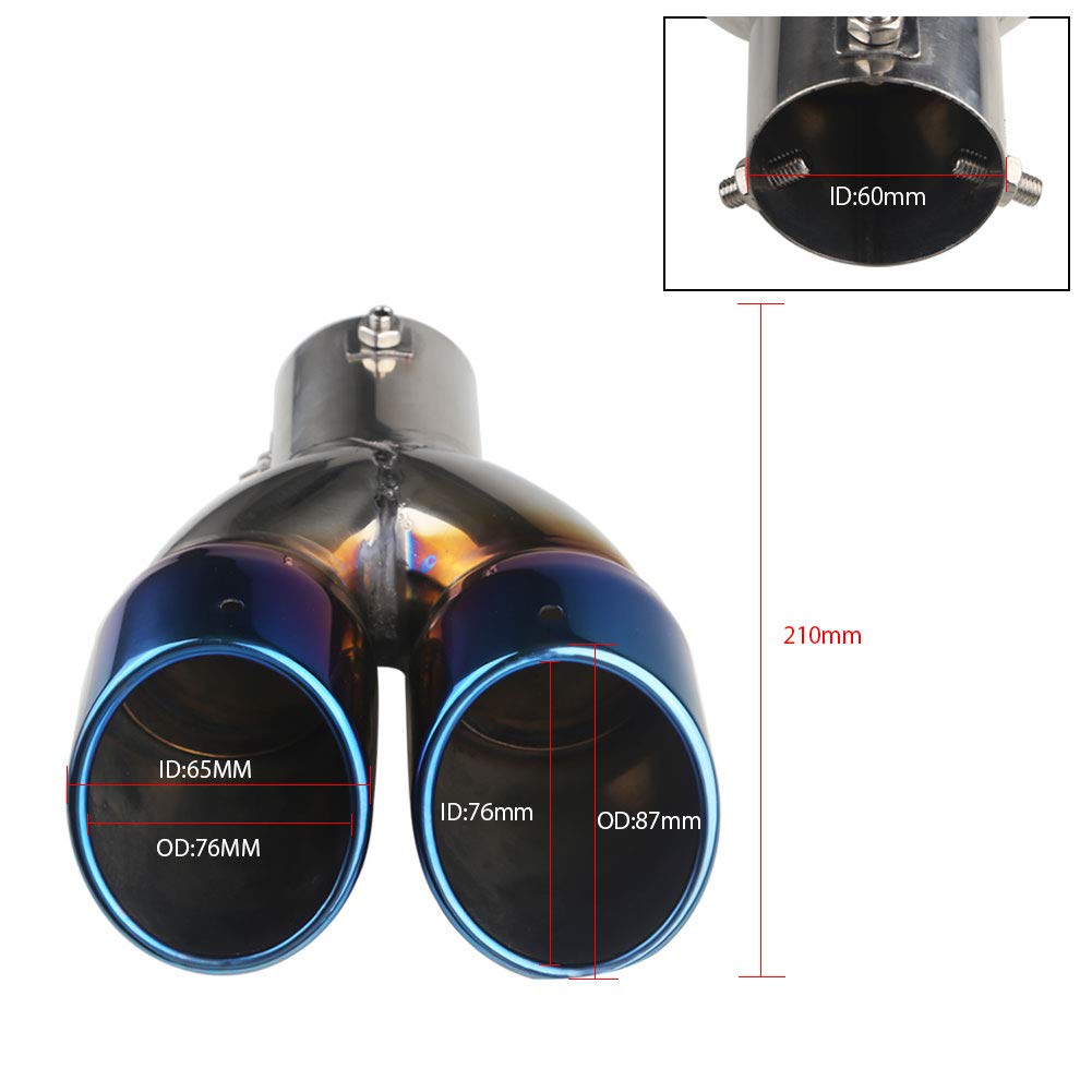 ADPOW Universal Oval Car Muffler Cutter, 2 Rolls, Straight Type, 1.2 - 2.4 Inches