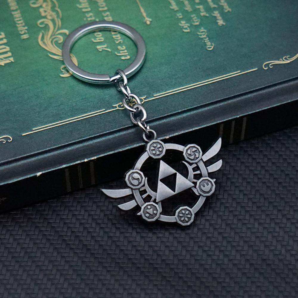 Tears of The Kingdom Keychain Breath of the Wild Key Chain Keychains for Men Game Accessories Car Key Ring Pendant llaveros
