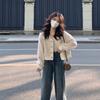College Cardigan Hooping Soft Glutinous Sweater Knit Cardigan Women Spring and Autumn Design Sense Niche Top Casual Sweater Coat