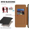 For Samsung Galaxy S25 Edge Case Compatible with MagSafe RFID Blocking Card Holder Leather Phone Cover