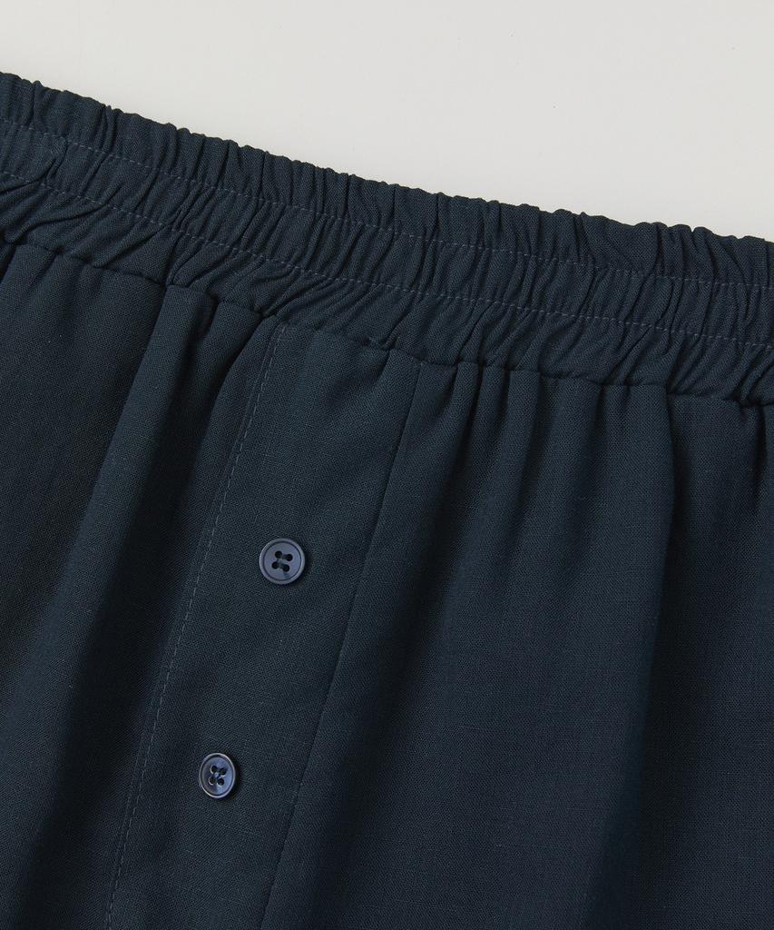Lounellain Positano Tencel Linen Shorts_Dark Navy