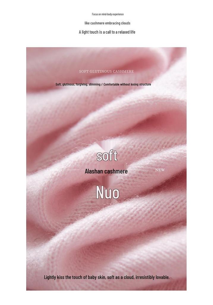 Women's Pure Cashmere Loose Solid Color Pullover Sweater - Early Autumn 2025