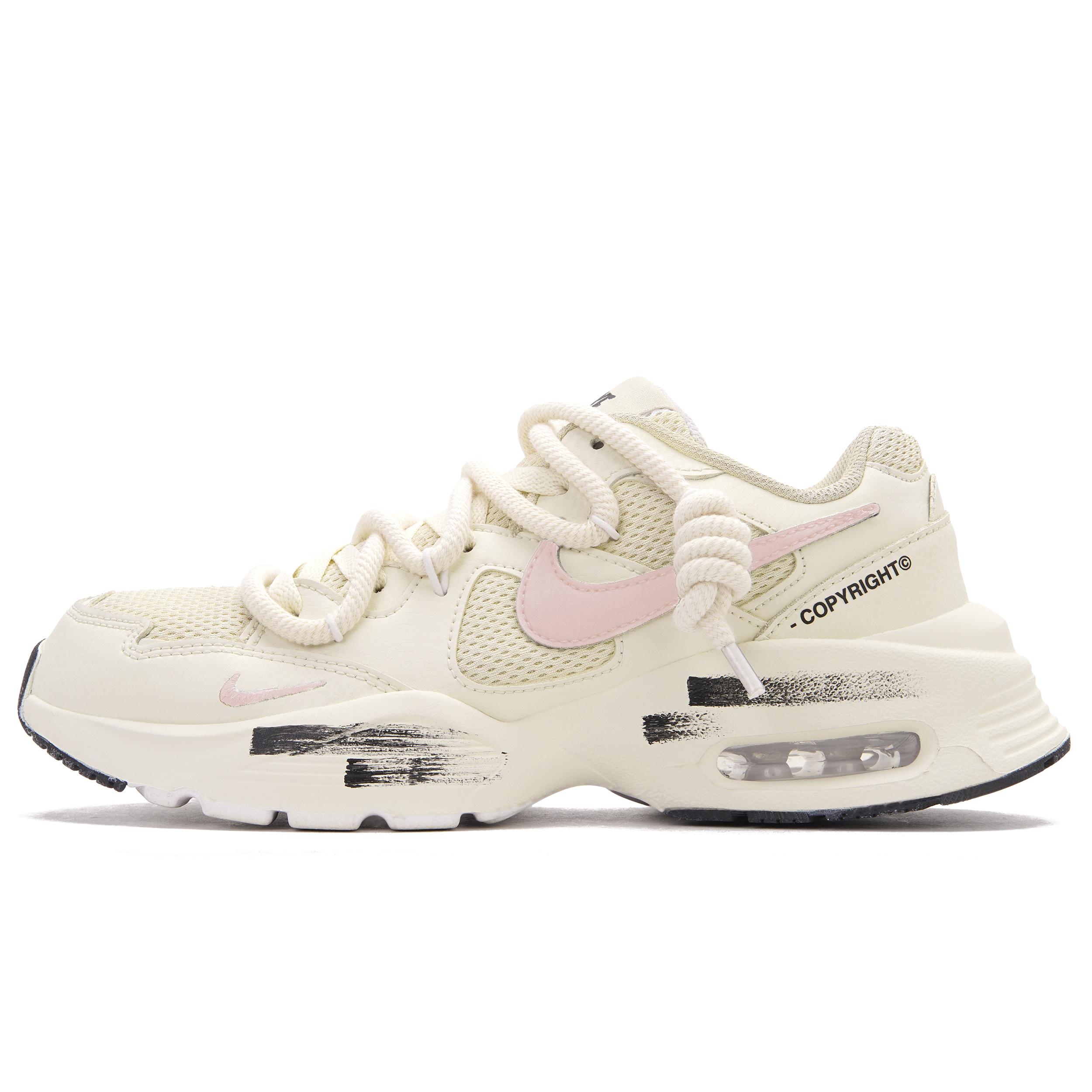 

Nike Air Max Fusion Low top Running Shoes Women s Pink Beige White CJ1671-100(Team645-E) 40