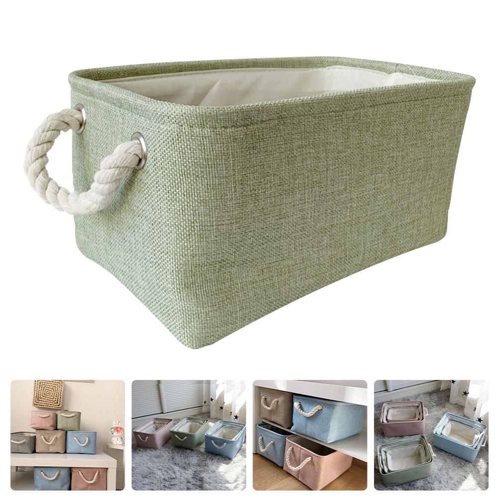 Decor for Shelves Fabric Storage Holder Manual Organizer Blue Home Baby