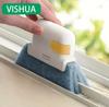 2 In 1 Groove Cleaning Tool Window Frame Door Groove Cleaning Brush Sliding Door Track Cleaning Tools Handheld Crevice Cleaner
