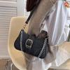 Premium Feeling Cowboy Canvas Bag Women 2025 New Hundred Chain Armpit Shoulder Bag
