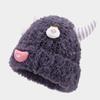 Autumn and Winter Creative Funny Horn Cartoon Knitted Hat New Big Head Circumference Thermal Hat Festive Atmosphere Decorative Hat