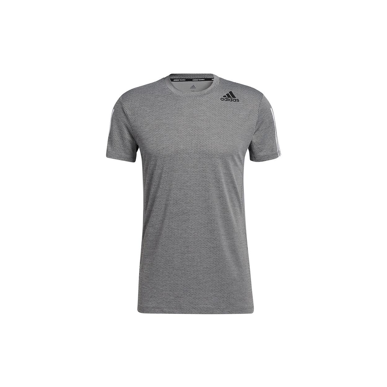 adidas Hrdy 3s Tee Training Sports Short Sleeve Gray Men s GP7655 S