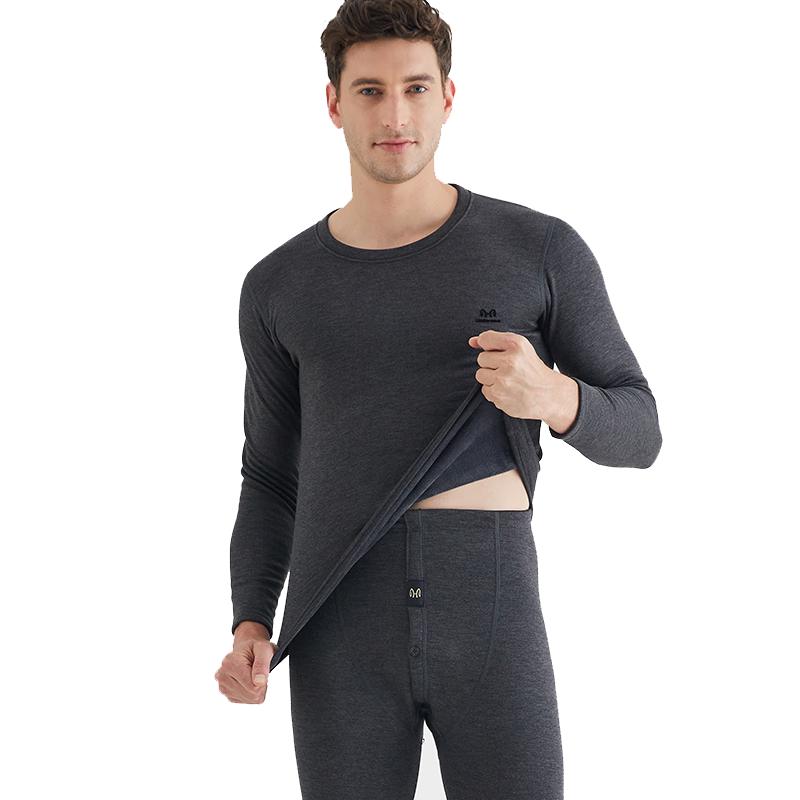 

Hengyuanxiang Ultra-Thick Fleece-Lined Thermal Set with Cashmere Blend 3XL (185)