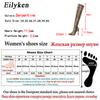 Mode Eilyken Leopard Grain Serpentine Lange Stiefel Damen High Heel Stiefel Spitze Zehen Sexy Clubschuhe Oberschenkelhoch Overknee Stiefeletten