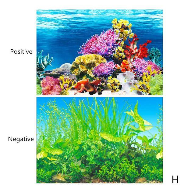 Decor Fundal Acvariu cu Plantă Oceanică 3D Aquascape Autocolant Poster Acvariu Pictură Aquascape Accesorii acvariu