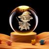 Harry Potter Crystal Ball Music Box with Warm Light Base - Desktop Night Light Souvenir Ornament