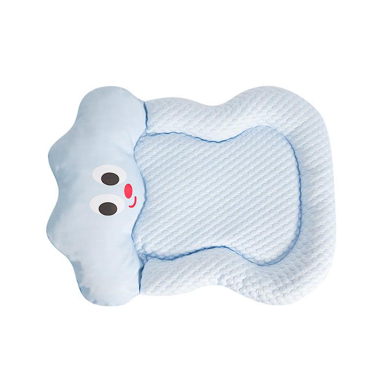 Summer Cooling Pet Cat Bed Cushion Ice Pad Dog Sleeping Cloud Shape Mat for Puppy Dogs Pet Kennel Top Quality Cool Blue Mat