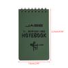 Tactical Notebook All Weather Waterproof Writing Paper Note Book Military Outdoo