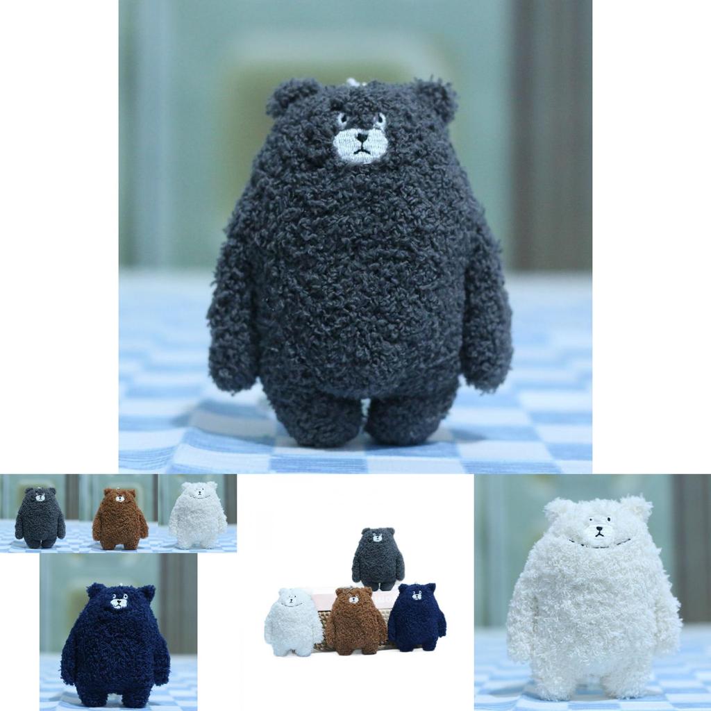 Adorable Cute Bear Plush Keychain Soft Stuffed Animal Doll Bag Pendant Accessory